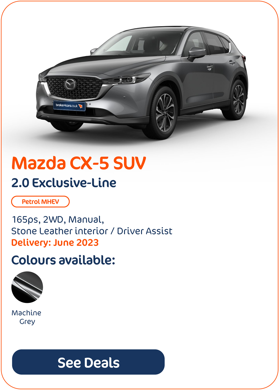 Mazda CX-5 SUV 2.0 Exclusive-Line - Click to Enquire